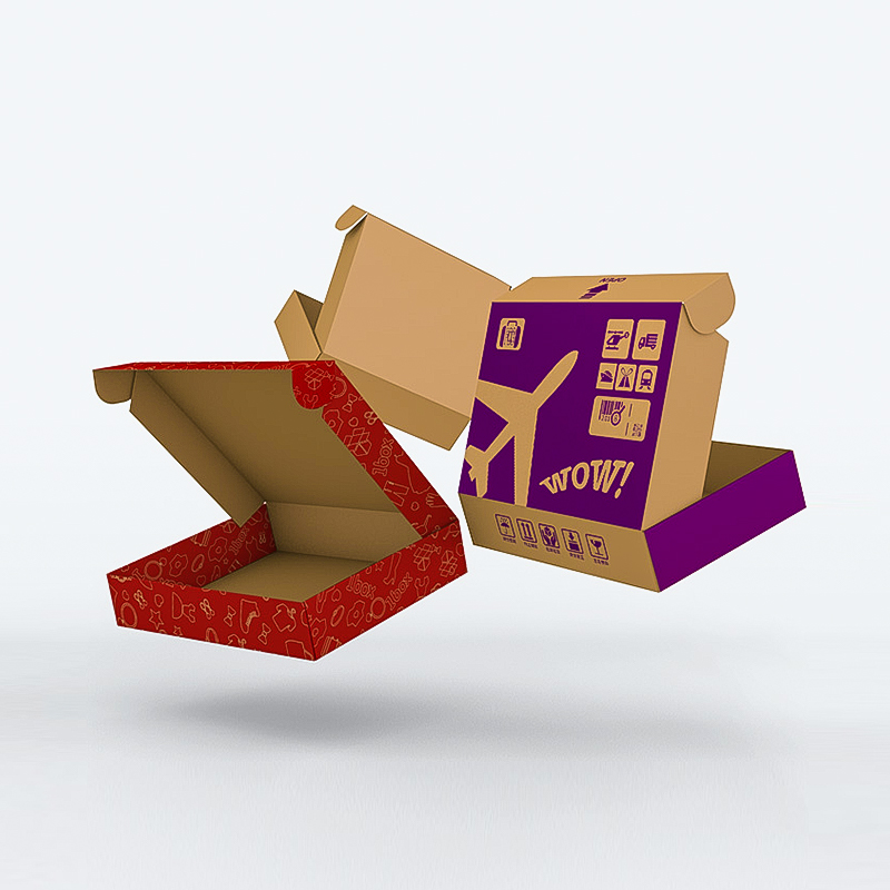 Printed corrugated shipping boxes logo cardboard mailer box