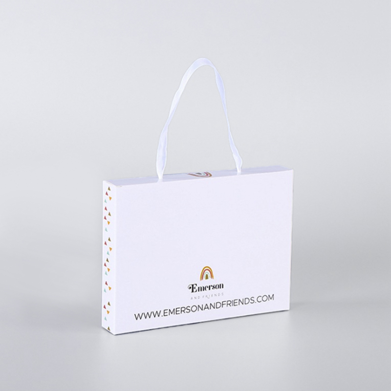 ECO friendly printing cardboard packaging boxes paper box with handle