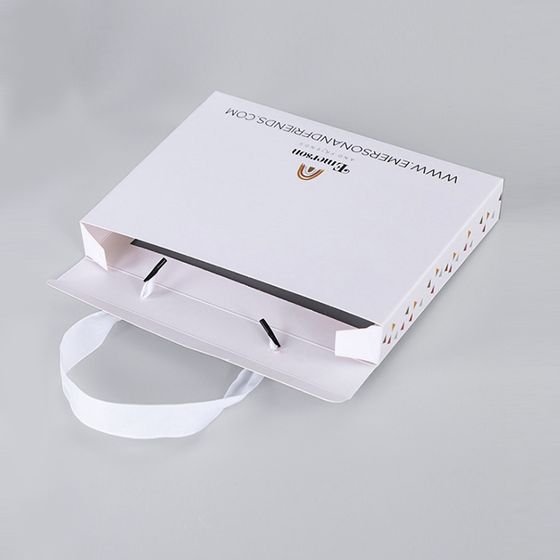 ECO friendly printing cardboard packaging boxes paper box with handle