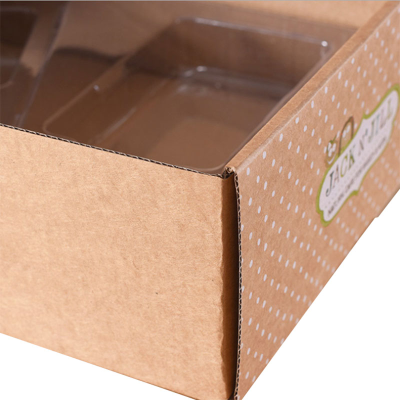 Printing 350gsm kraft paper gift package aircraft box with PVC window