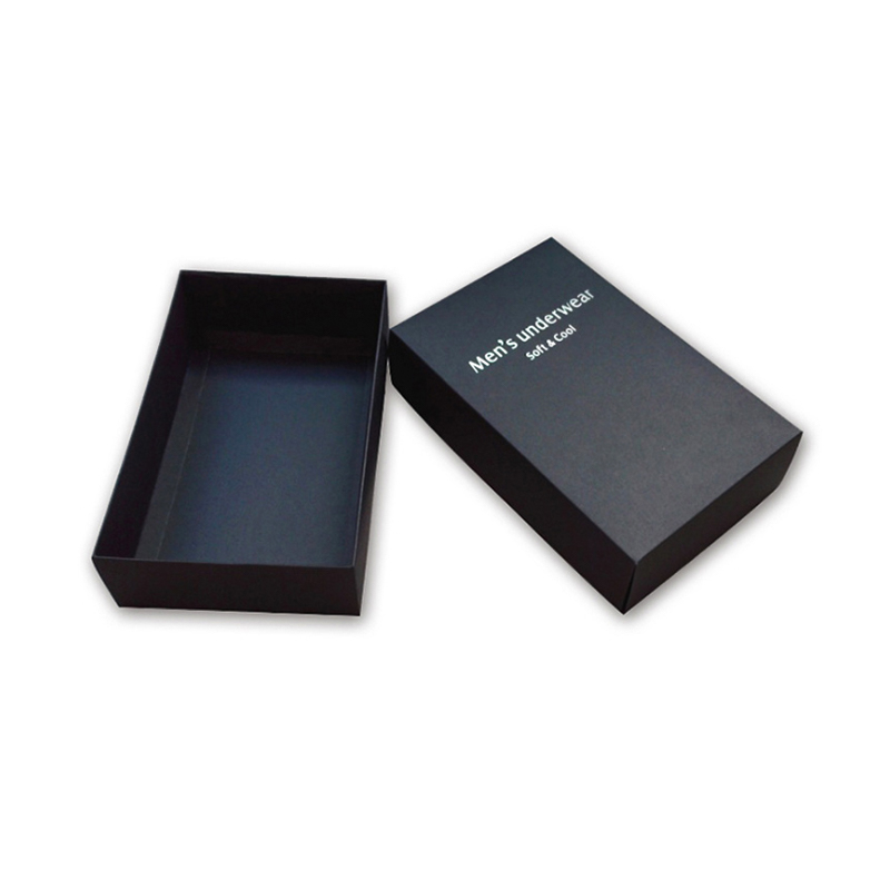 luxury black kraft paper gift box with lid