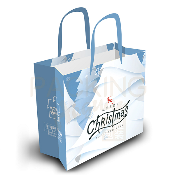 Christmas paper bags with handles