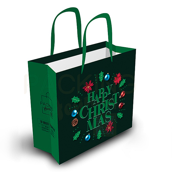 Christmas paper bags with handles