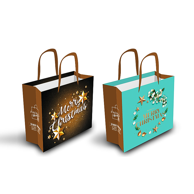 Christmas brown gift bags