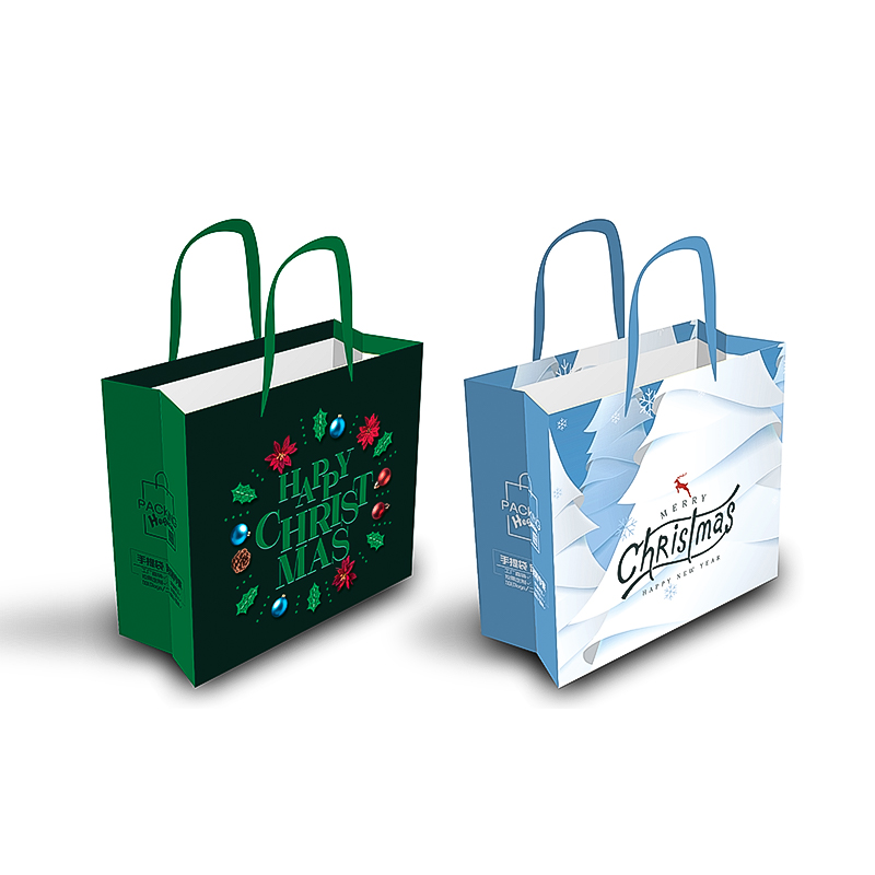 Christmas paper bags with handles