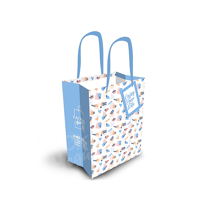 Cmyk colorful printed paper gift bag