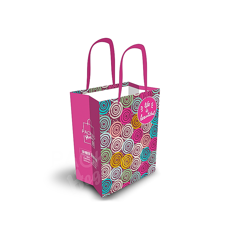 Multicolor printed luxury paper gift bag for gifting