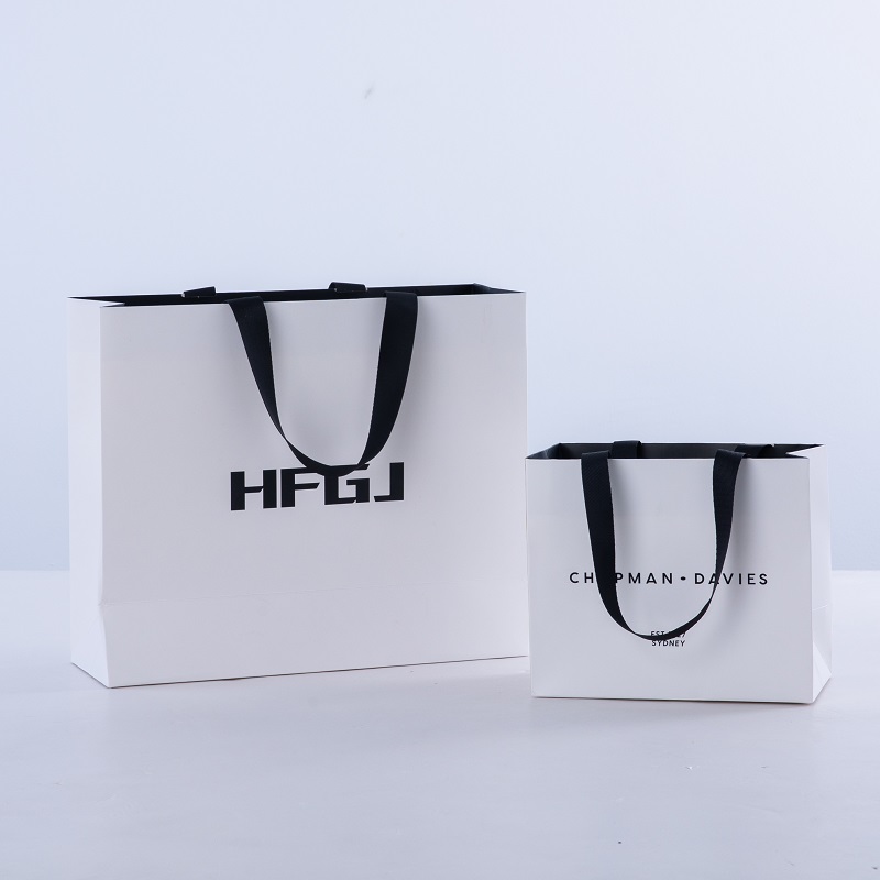 Luxury rope handle paper carrier bag